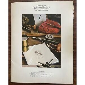 USPS Mint Set of 1980 Commemorative and Special Stamps 28 15 cent stamps & book